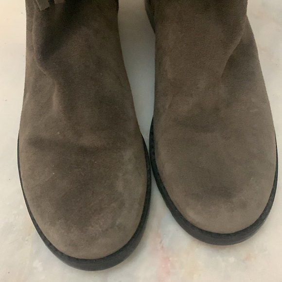 Stuart weitzman zippered knee high boots suede swinglow fringe boots size 6M - Picture 7 of 12